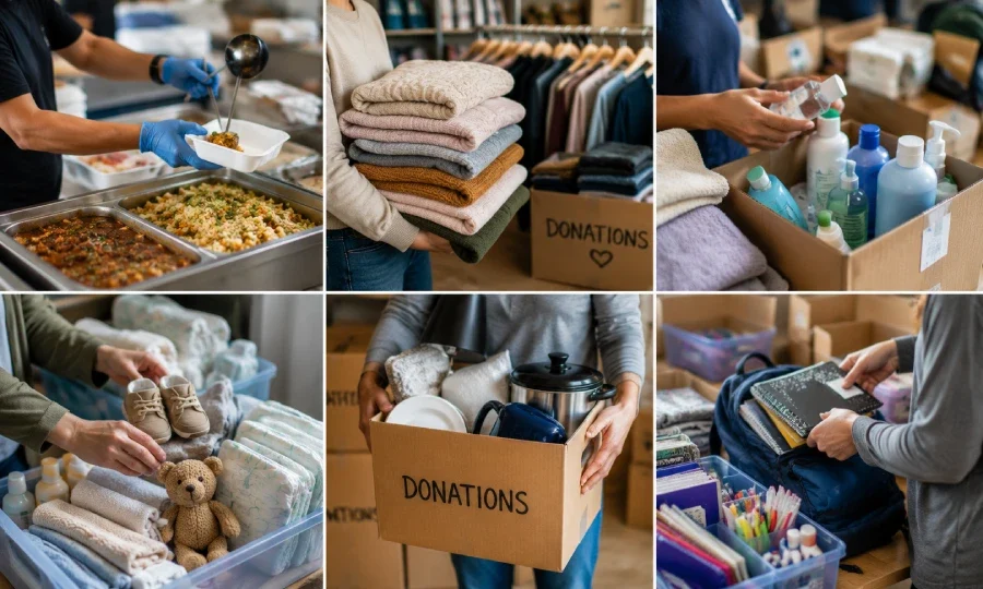 Household essentials distributed to families in need